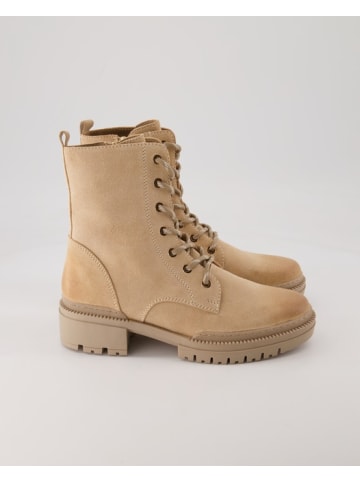 Terry Schnürstiefeletten in Beige