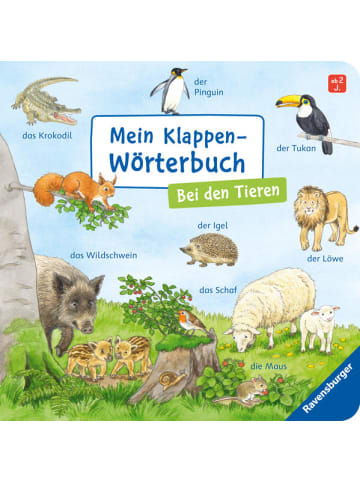 Ravensburger Kinderbuch - Mein Klappen-Wörterbuch: Bei den Tieren