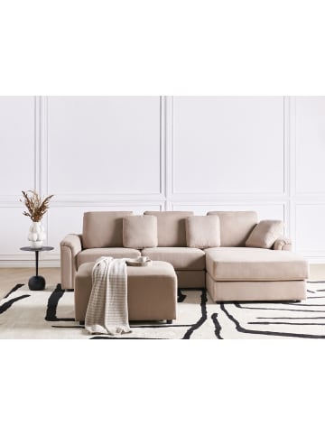 Beliani 2-tlg 4-Sitzer Sofa KOHLO in Beige/Schwarz