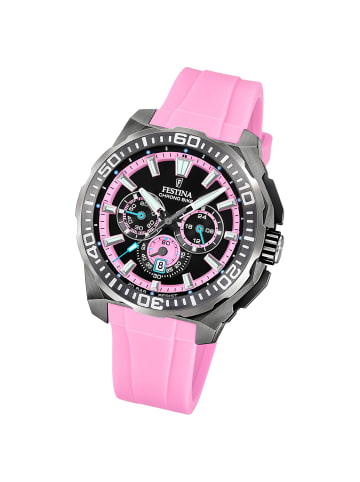 Festina Chronograph-Armbanduhr Festina Chrono Bike rosa extra groß (ca. 45,5mm)