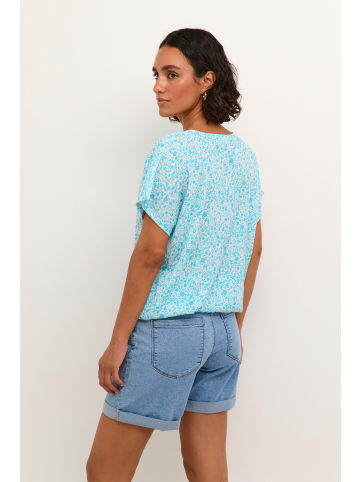 Kaffe Bluse ärmellos KAamber Loose fit in Blue Atoll Petit Fleur