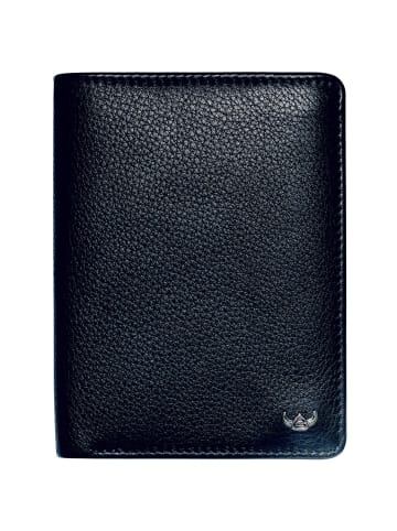 Golden Head Capri Geldbörse RFID Schutz Leder 9 cm in schwarz