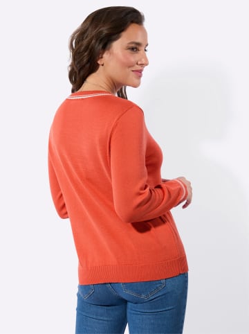 WITT WEIDEN V-Pullover in terra