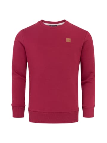 Amaci&Sons Sweatshirt mit Rundhalsausschnitt JACKSONVILLE in Bordeaux