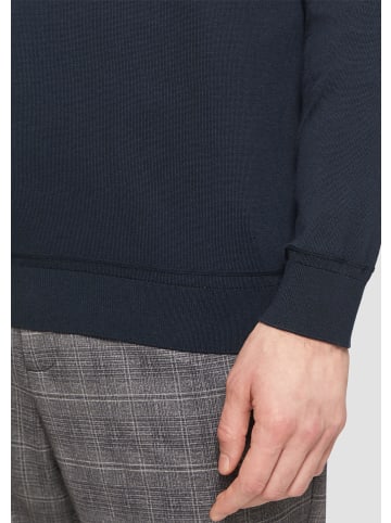 s.Oliver BLACK LABEL Strickpullover langarm in Blau