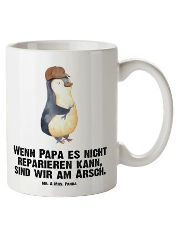 Mr. & Mrs. Panda Kaffeebecher Wenn Papa es nicht reparieren kann... in Weiß