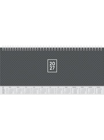 BRUNNEN Querterminbuch 30x11cm 1 Woche/2 Seiten schwarz 2027