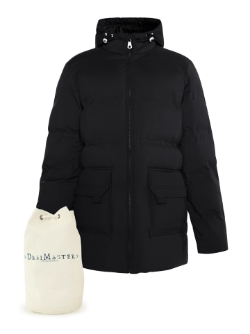 DreiMaster Maritim Parka + Shopping Bag - Set in Schwarz