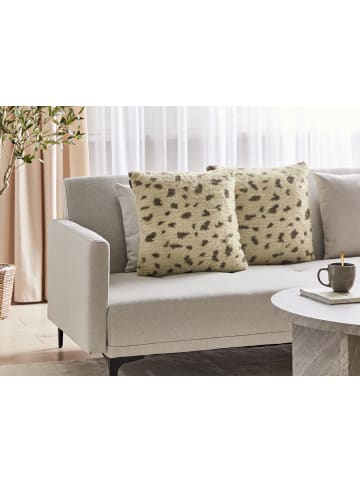 Beliani 2er-Set Dekokissen KASRA in Beige