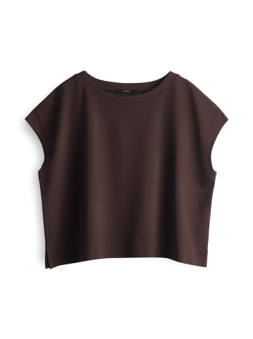 someday. Weites Shirt mit überschnittenen Kurzarmen in Dark Espresso