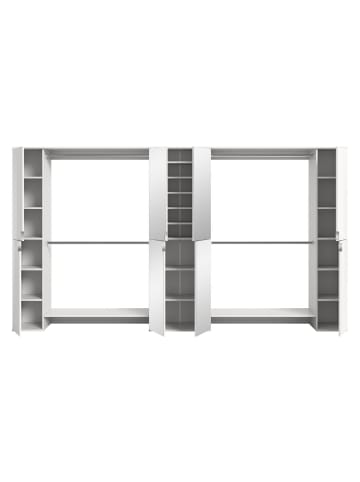 ebuy24 Garderobenmöbel ProjektX (5-teilig) Weiß 341 x 34 cm