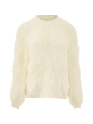 caspio Damen Strickpullover in Wollweiss
