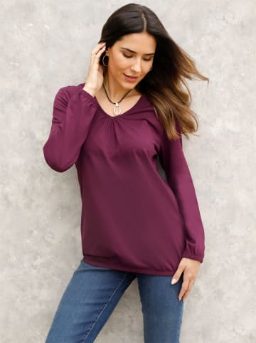 Sieh an! Langarm-Shirt in burgund