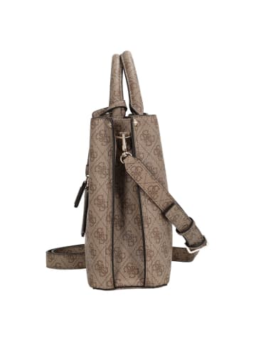 Guess Meridian II Girlfriend - Henkeltasche 30 cm (coal logo) in latte logo