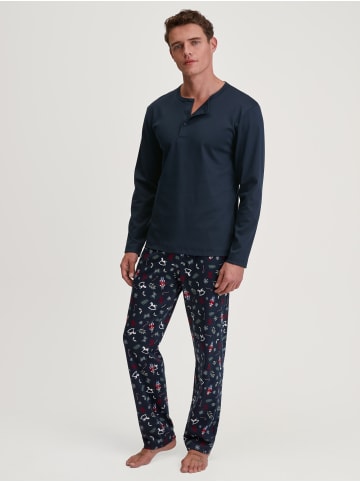 Calida Pyjama in saphir blue