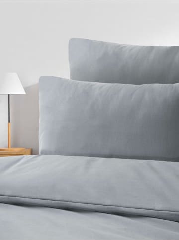 NAUTICA HOME Nautica Bettwäsche-Set SOLID Grau 155x220 cm in Grau