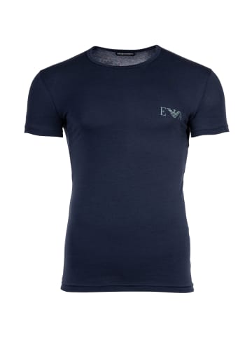 Emporio Armani T-Shirt 2er Pack in Marine/Weiß