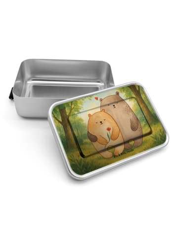 Mr. & Mrs. Panda Bentobox Bären Liebe Design ohne Spruch in Weiß