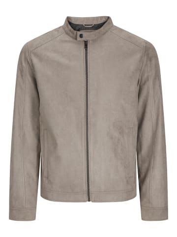 Jack & Jones Kunstwildlederjacke in Falcon