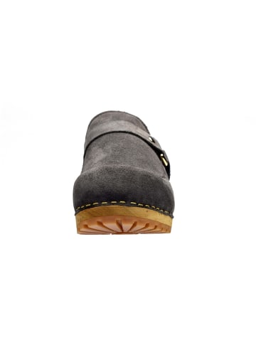 Sanita Comfortwear Clog "Wood-Lissy Open" in Grau