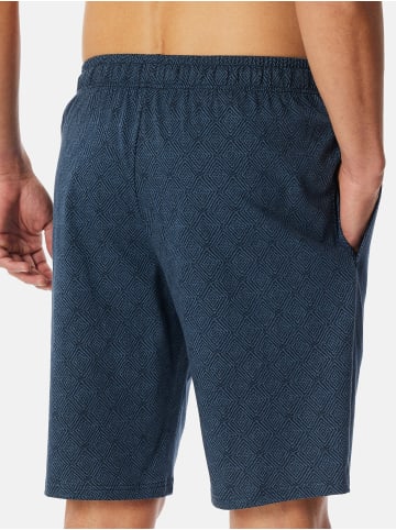 Schiesser Pyjamashorts Mix & Relax Bermuda in Atlantikblau