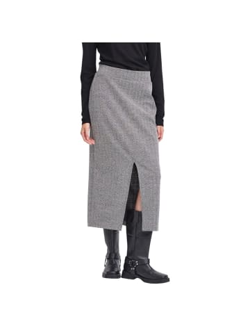 Schwarz Schwarz und Weiß Polyester Langer Rock