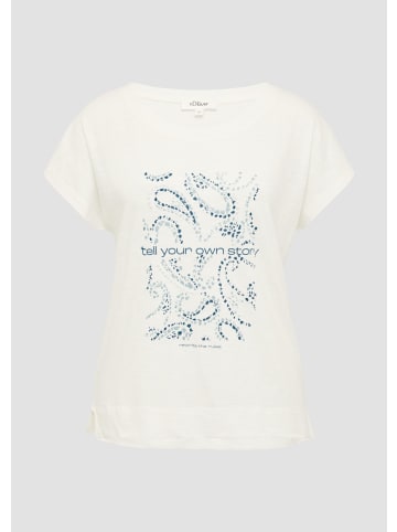 s.Oliver T-Shirt in 02D0_creme