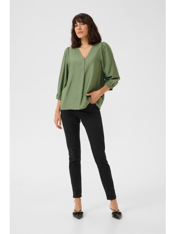Kaffe Langarm-Bluse KAlui in Sea Spray CC