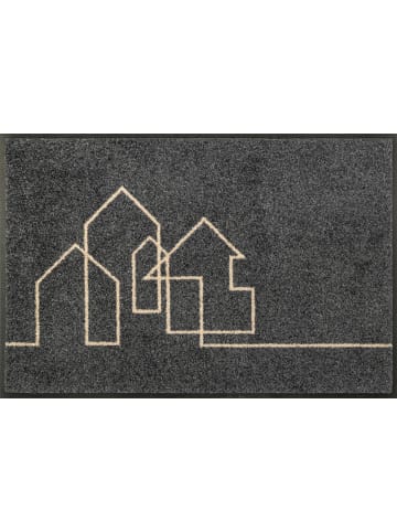 wash+dry Fußmatte Linestreet in grau