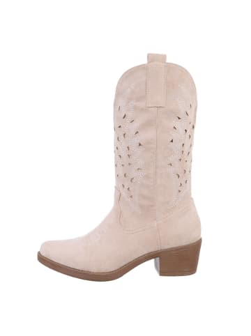 Ital-Design Stiefel in Beige