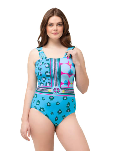 Ulla Popken Badeanzug in türkisblau