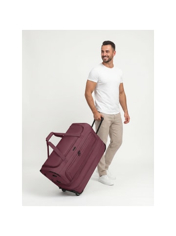 Redolz Duffle Essentials 2-Rollen Reisetasche 70 cm L mit Dehnfalte burgundy