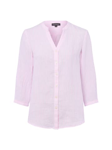 Franco Callegari Leinenbluse in rosa weiß - 0085