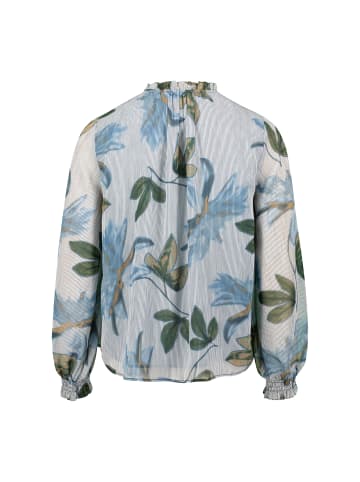 Zero  Chiffonbluse mit Blätterdruck in CreamBlue