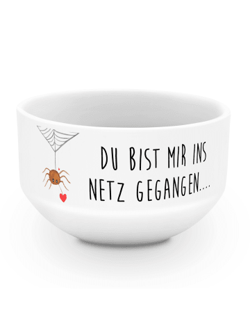 Mr. & Mrs. Panda Müsli Schüssel Spinne Agathe Liebe mit Spruch in Weiß