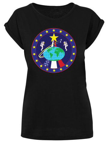 F4NT4STIC T-Shirt NASA Classic Globe Astronauts in schwarz