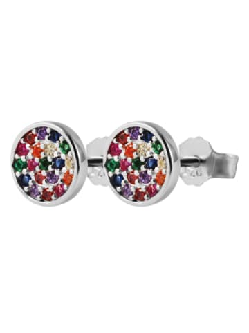 Adeliás Damen Ohrringe – Ohrstecker aus 925 Silber in silber