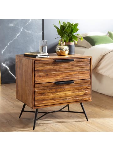 KADIMA DESIGN Nachtkonsole NISHAN 60 x 60 x 40 cm Beistelltisch, Design