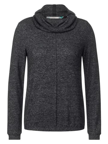 Cecil Langarmshirt in black melange