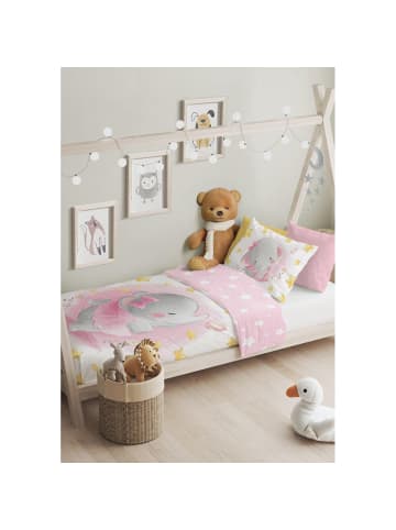 Faro Tekstylia Bettwäschebezug Elefant in rosa/pink