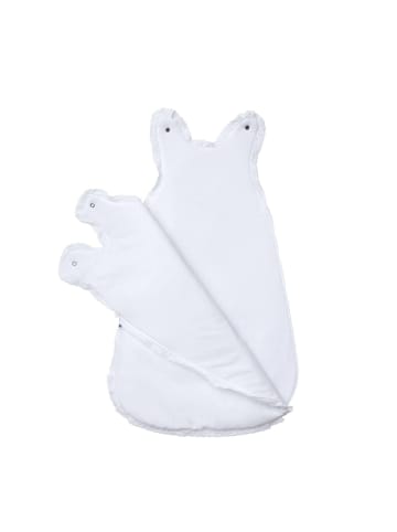 nordic coast company  Babyschlafsack Ganzjahresschlafsack Premium Weiß Waffelpiqué