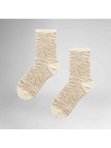 Hudson Socken Playful Tiger gemustert in Autumn white