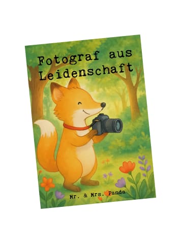 Mr. & Mrs. Panda Grußkarte Fotograf Leidenschaft Design mit Spruch in Weiß