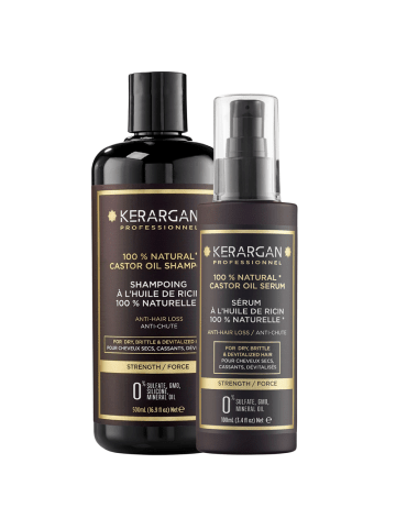 KerArgan 2tlg. Set: Shampoo & Serum Rizinusöl, 500ml + 100ml