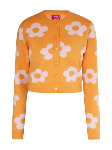 Swirly Damen Cardigan in ORANGE