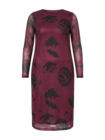 Studio Untold Midikleid in bordeauxrot