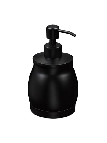 relaxdays Seifenspender in Schwarz - 390 ml