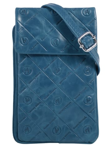 Bruno Banani Umhängetasche echt Leder in blau