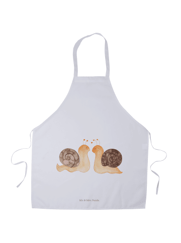 Mr. & Mrs. Panda Vorbinder Schnecken Liebe ohne Spruch in Weiß