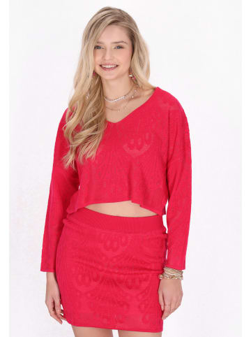 IZIA Sweater in fuchsia